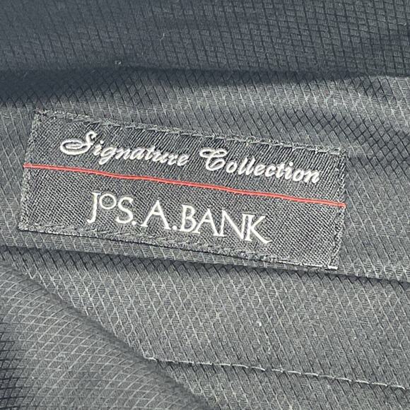 Jos A Bank Sig Collection Fits Mens 35x30 Gray Dress Pants Pleated Cuffed Wool - Picture 7 of 9